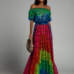 Długa sukienka kolorowa