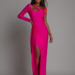 Sukienka długa różowa