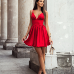 Sukienka mini czerwona
