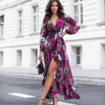 Sukienka panter kwiat