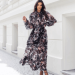 Sukienka panter szyfon