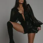 Kombinezon cekinowy NB Marlet czarny