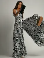 Kombinezon szeroki NB Sebbra biało-czarny