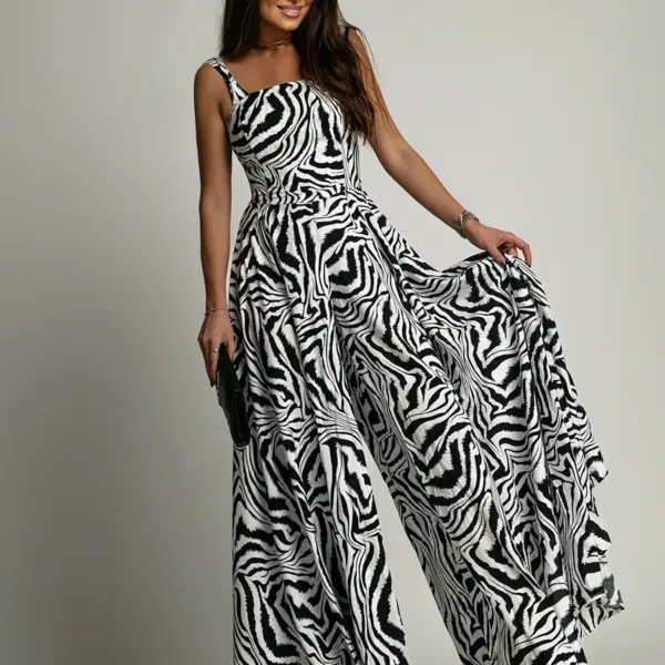 Kombinezon szeroki NB Sebbra biało-czarny