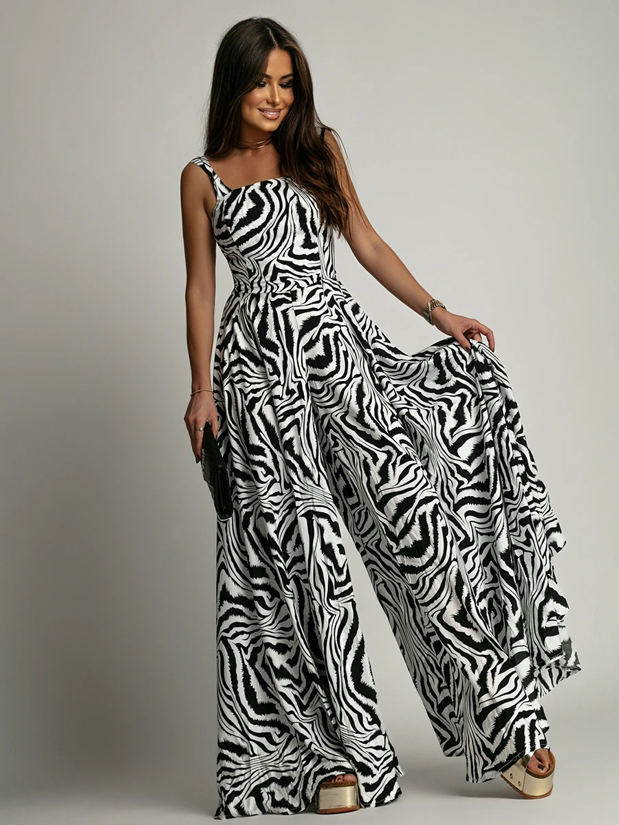 Kombinezon szeroki NB Sebbra biało-czarny (3) Kombinezon szeroki NB Sebbra biało-czarny