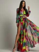 Komplet body + spódnica NB Vacay kolorowy