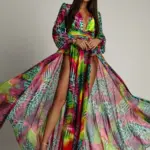 Komplet body + spódnica NB Vacay kolorowy