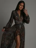 Komplet body + spódnica NB Zerra w panterkę