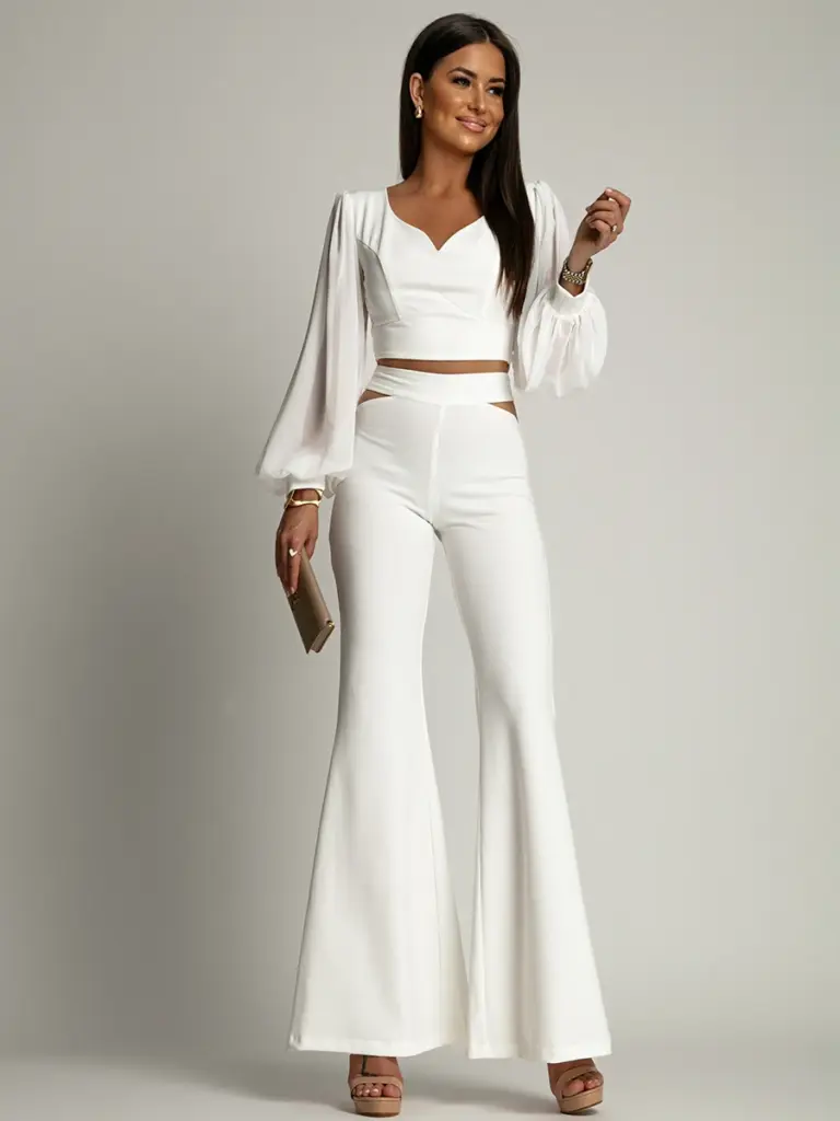 Komplet elegancki NB Brisu ecru