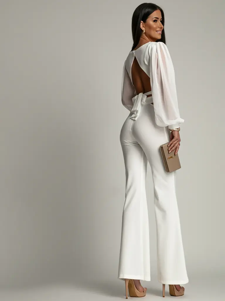 Komplet elegancki NB Brisu ecru