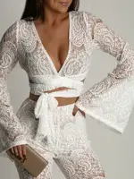 Komplet koronkowy NB Ekspoos biały