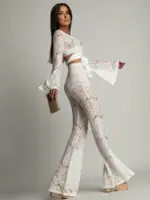 Komplet koronkowy NB Ekspoos biały