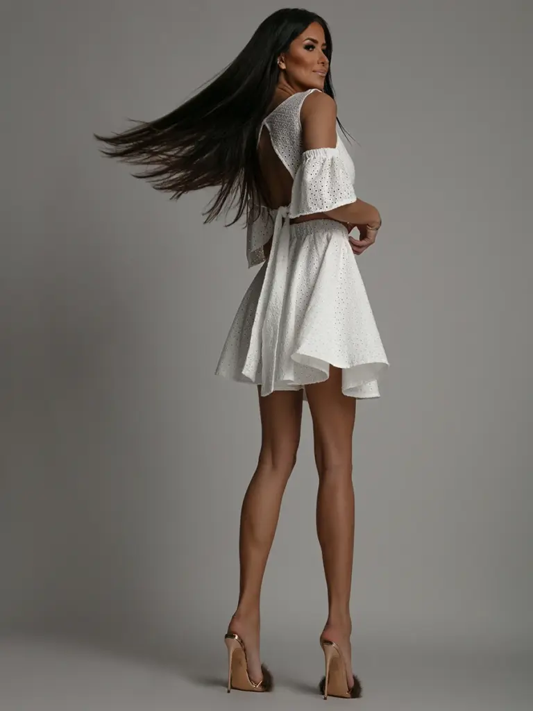 Komplet top+ spodenki NB Balideo biały