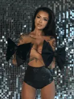 Spodenki brokatowe NB Libre czarne