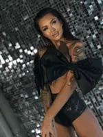 Spodenki brokatowe NB Libre czarne