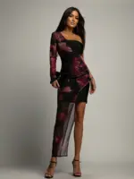 Sukienka asymetryczna NB Onels czarna