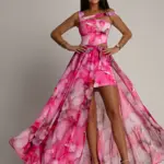 Sukienka maxi 2 w 1 NB Magnos różowa