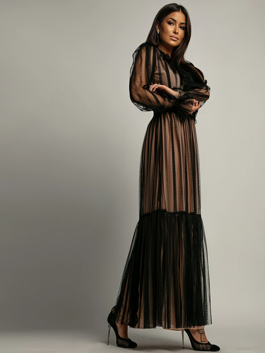 Sukienka maxi NB Malinde czarna (1) Sukienka maxi NB Malinde czarna