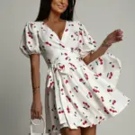 Sukienka w wisienki NB Cherry biała