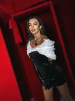 Sukienka welurowa z kokardą NB Boow czarna