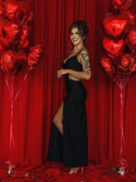 Sukienka elastyczna NB Dosto czarna - obrazek 2