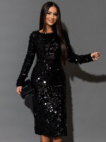 Sukienka wąska NB Apocale czarna - obrazek 2