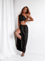 Sukienka brokatowa NB Gritter czarna - obrazek 2