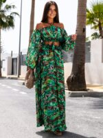 Sukienka maxi NB Tajga zielona - obrazek 2