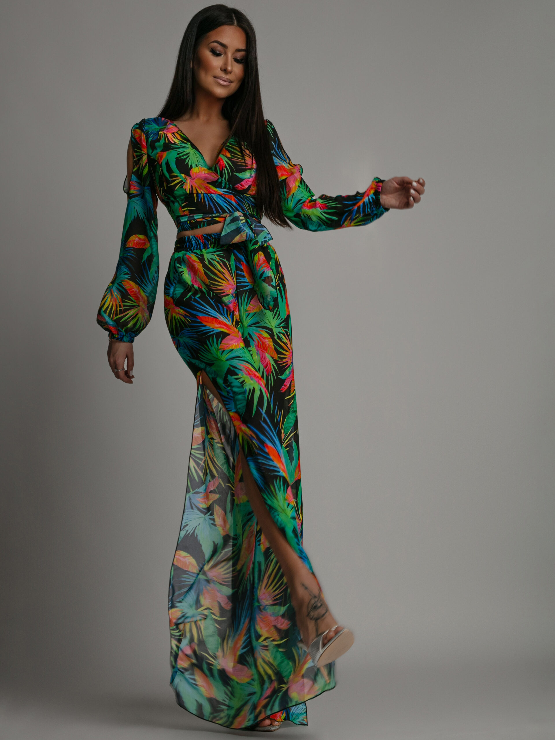 Olga_025 Zielony komplet